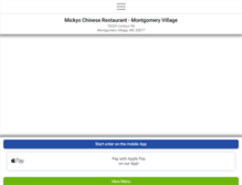 Tablet Screenshot of mickyschinese.com